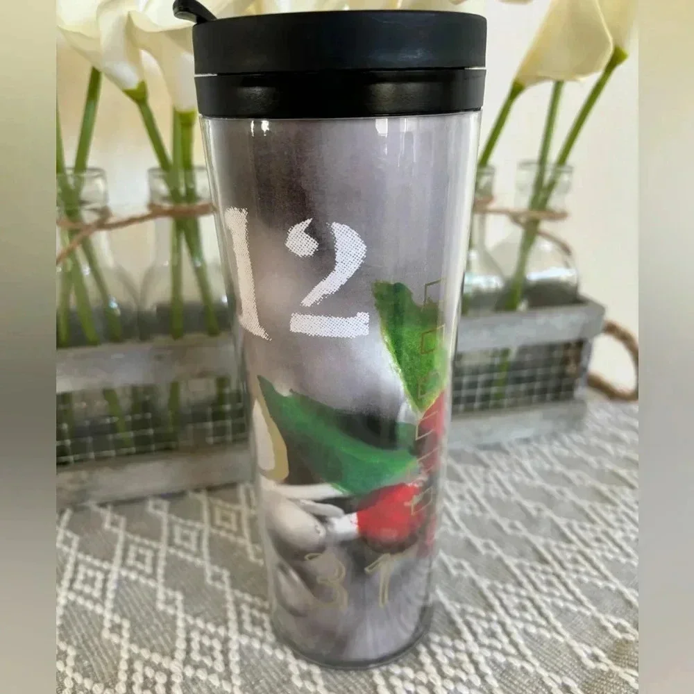 Starbucks Plastic Holiday‎ Tumbler. Appears to be from 2015. 16 fl. Oz.